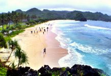 Bonek Pacitan Gelar Acara Ultah ke-6 di Pantai Srau