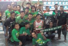 Meski Hujan Deras, Bonek Samarinda Rayakan Ultah Persebaya