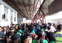 Rombongan Bonek Via Kereta Sudah Tiba di Jakarta