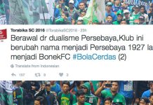 Bonek Protes Kicauan Akun Resmi ISC Soal Persebaya