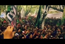 Aksi Gruduk Bandung Bonek di GOR Pajajaran