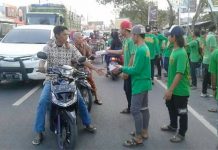 Bonek Jombang Timur Berbagi Takjil dan Bukber Bersama Anggota