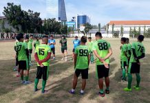 Sehari Jelang Laga, Persebaya Latihan di Lapangan UNY
