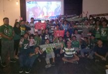 Meriahnya Nobar Bonek dan Brajamusti di Karawang