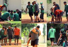 Alami Cedera, Abu Rizal Digendong Keluar Lapangan