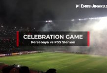 Momen-Momen Persebaya vs PSS Sleman saat Celebration Game