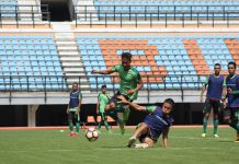 Latihan Pagi Jelang Piala Gubernur Kaltim 2018