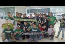 Bonek Sambut Persebaya di Balikpapan Jelang PGK 2018
