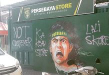 Persebaya Store Alami Aksi Vandalisme