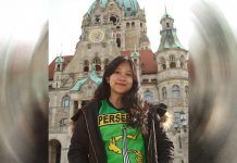 Kuliah di Jerman, Talia Ajak Pacar Bulenya Nonton Persebaya Lawan PSMS