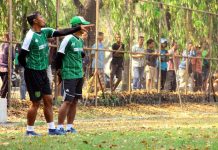 Sehari Jelang Laga, Garis Lapangan Stadion AAL Bumimoro Belum Terlihat