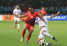 Gol Irfan Jaya tak Mampu Selamatkan Timnas Kalah atas Palestina