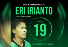 Minutes of Silence, Penghormatan untuk Eri Irianto di Laga Lawan Madura United