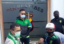 10.000 Masker Dari Kapolrestabes Surabaya Untuk Bonek