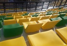 Kursi Kuning Dan Hijau Sudah Mulai Terpasang Di GBT