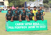 Tim Sepak Bola Kota Surabaya Lolos ke Porprov Jatim 2023