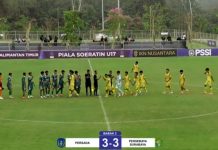 Duel Persada U17 vs Persebaya Surabaya U17 Berakhir Imbang 3-3 di Piala Soeratin U17